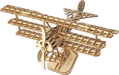 Rolife 3D dřevěné puzzle Letadlo 145 dílků
