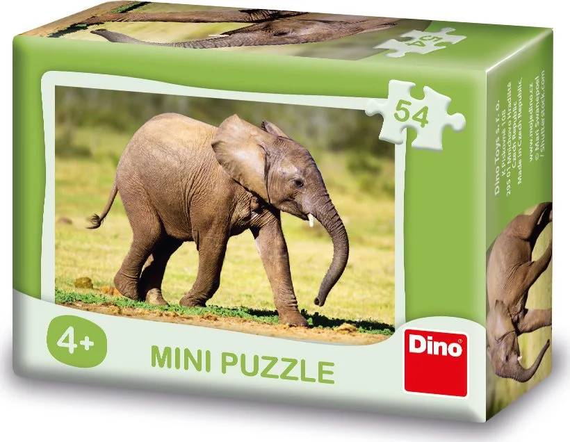 Dino Puzzle Zvieratká - Sloníča 54 dielikov