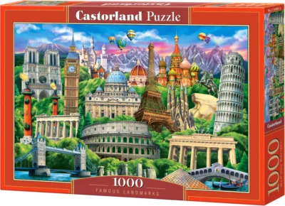 Puzzle Známe pamiatky 1000 dielikov