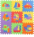 Pěnové puzzle Dopravní prostředky (27x27)