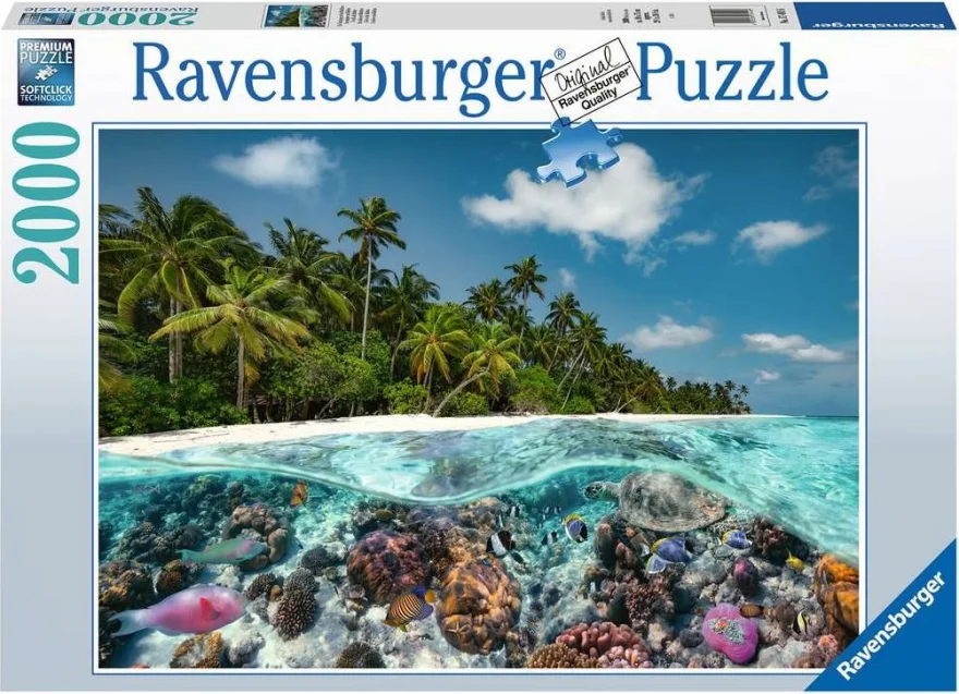 Ravensburger Puzzle Potápanie na Maldivách 2000 dielikov