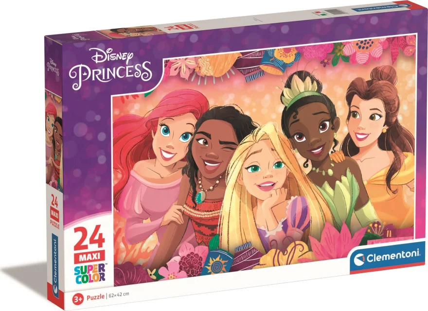 Clementoni Puzzle Disney princezné MAXI 24 dielikov