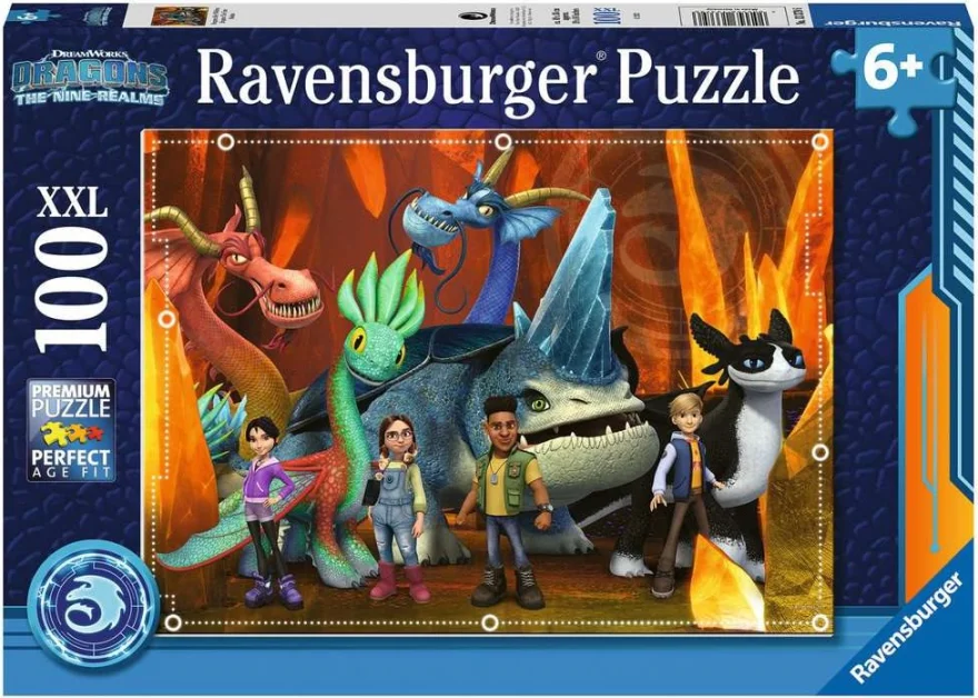 Ravensburger Puzzle Draci: Deväť ríš XXL 100 dielikov