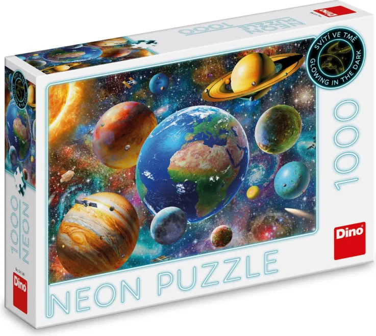 Dino Svietiace puzzle Planéty 1000 dielikov