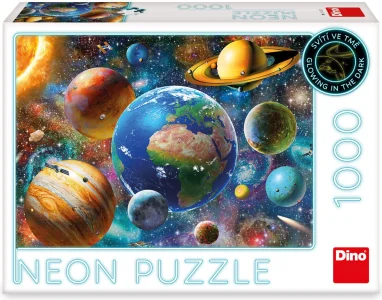 Svítící puzzle Planety 1000 dílků
