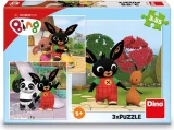 Dino Puzzle Bing sa hrá 3x55 dielikov