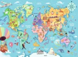 Ravensburger Puzzle Mapa sveta XXL 100 dielikov