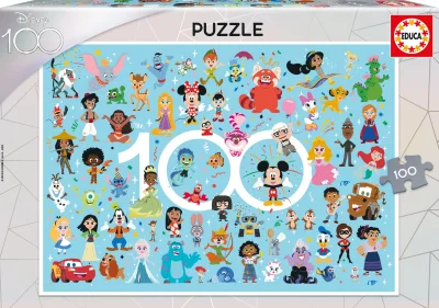 Puzzle Disney 100 let výročí - postavy 100 dílků