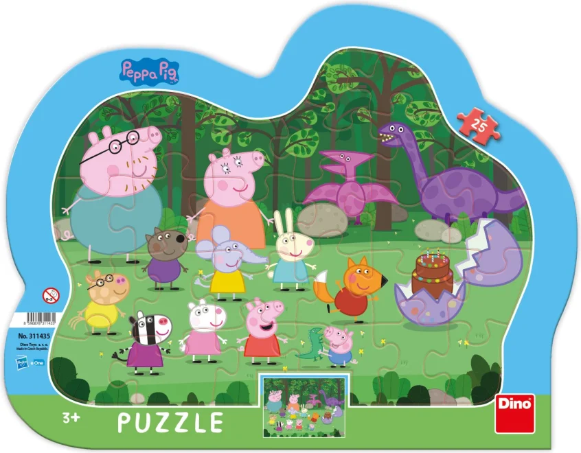 Dino Puzzle Prasiatko Peppa 25 dielikov