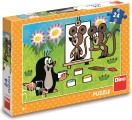 Dino Puzzle Krtko maliarom 24 dielikov