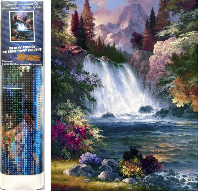 Norimpex Diamantové maľovanie Vodopád 40x30cm