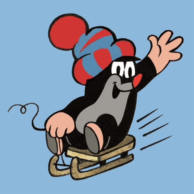 Dino Obrázkové kocky Krtko, 4 kocky