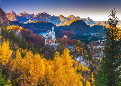 Puzzle Podzimní Neuschwanstein 1000 dílků