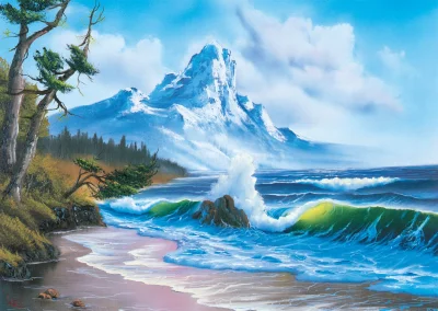 Puzzle Bob Ross: Hora u moře 1000 dílků