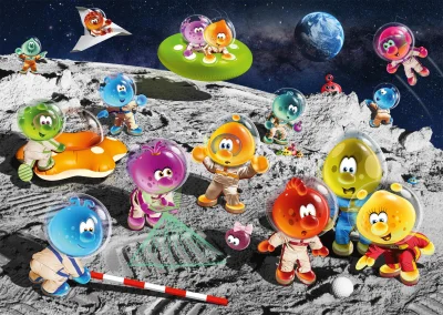Puzzle Spacebubble Club: Na Měsíci 1000 dílků