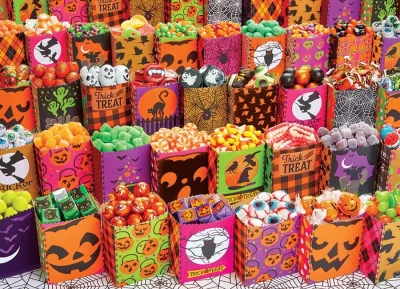 Puzzle Halloweenské sladkosti 500 dílků