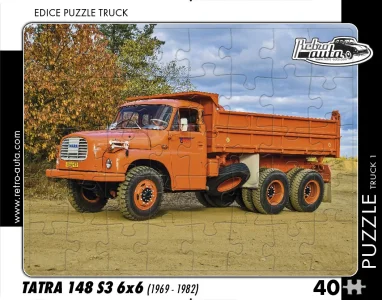 Puzzle TRUCK č.1 Tatra 148 S3 6x6 (1969-1982) 40 dílků