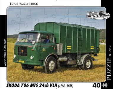 Puzzle TRUCK č.4 Škoda 706 MTS 24ch VLH (1968-1988) 40 dílků