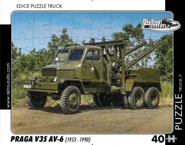 Puzzle TRUCK č.7 Praga V3S AV-6 (1953-1990) 40 dílků