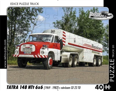 Puzzle TRUCK č.20 Tatra 148 NTt 6x6 s návěsem CO 23 TO (1969-1982) 40 dílků