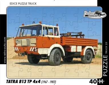 Puzzle TRUCK č.25 Tatra 813 TP 4x4 (1967-1982) 40 dílků