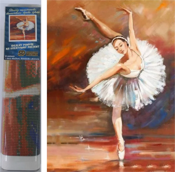 Norimpex Diamantové maľovanie Baletka 40x30cm