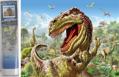 Diamantové maľovanie T-Rex 40x30cm
