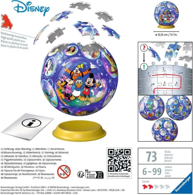 Ravensburger 3D Puzzleball Disney 73 dielikov