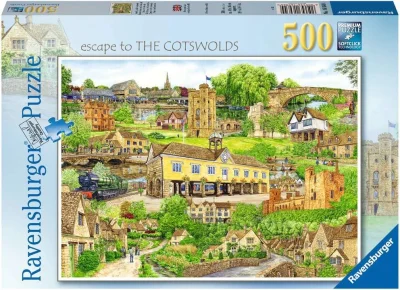 Puzzle Ravensburger 500 dielikov Únik do Cotswolds