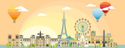 Panoramatické puzzle Den v Paříži 1000 dílků