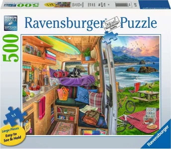 Puzzle Pohľad z karavanu XXL 500 dielikov