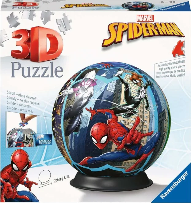 Ravensburger 3D Puzzleball Spiderman 73 dielikov