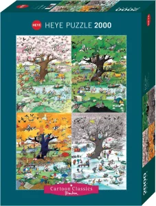 Puzzle Cartoon Classics: Štyri ročné obdobia 2000 dielikov