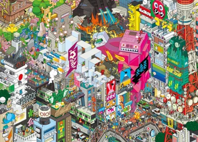 Puzzle Pixorama: Tokijské pátrání 1000 dílků