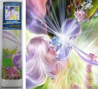 Diamantové malování Magická houslistka 40x30cm