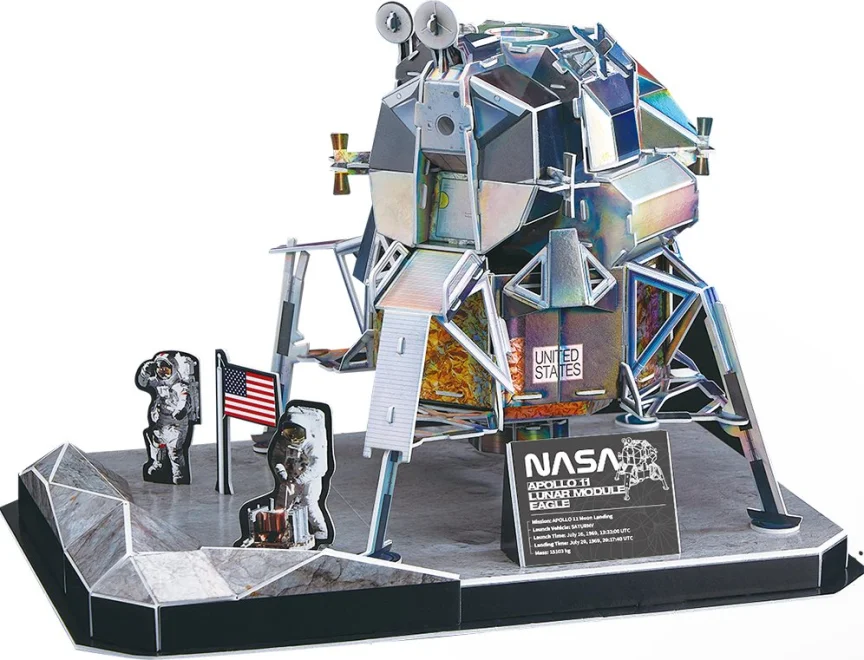 CubicFun 3D puzzle NASA: Apollo 11, Lunárny modul Eagle 93 dielikov