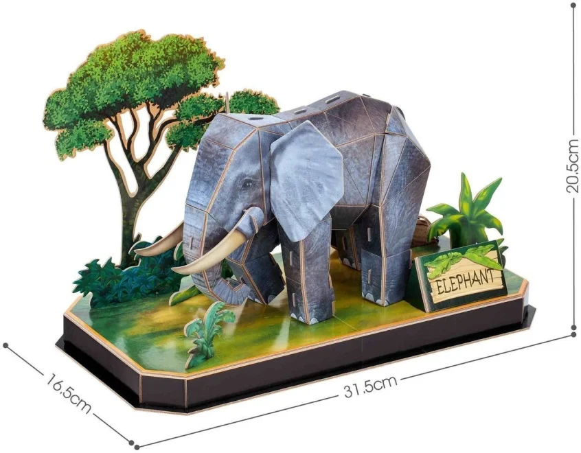 CubicFun 3D puzzle Slon 42 dielikov