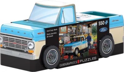 Puzzle v plechové krabičce Pickup Truck 550 dílků