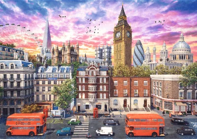 Puzzle Procházka Londýnem 4000 dílků