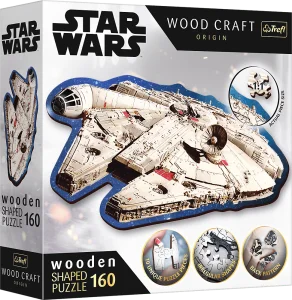 Wood Craft Origin puzzle Star Wars: Millennium Falcon 160 dílků