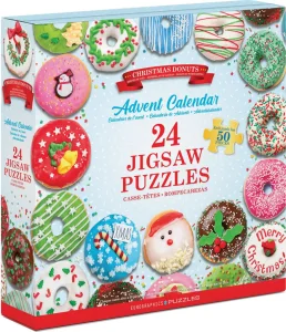 Puzzle Adventní kalendář: Vánoční donuty 24x50 dílků