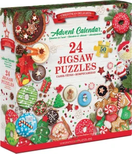 Puzzle Adventní kalendář: Vánoční dobroty 24x50 dílků