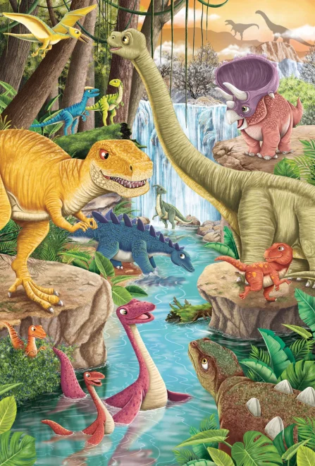 Schmidt Puzzle Dinosaury 3x24 dielikov