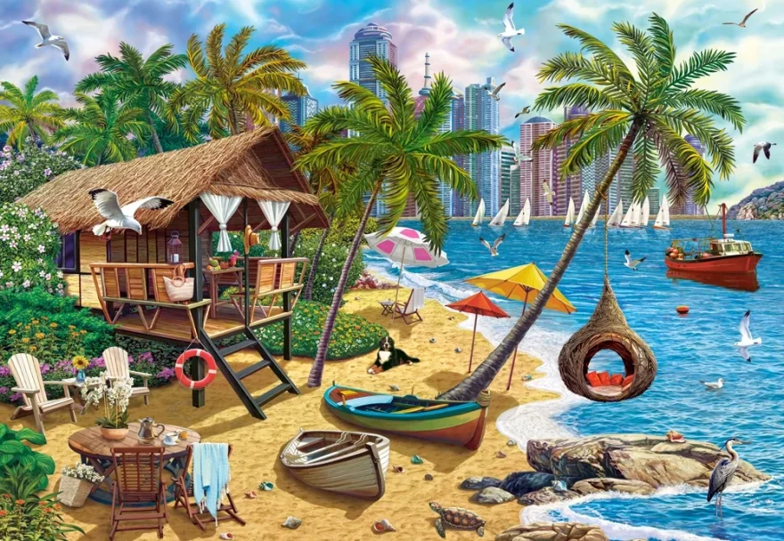 Castorland Puzzle Leto v meste 1000 dielikov