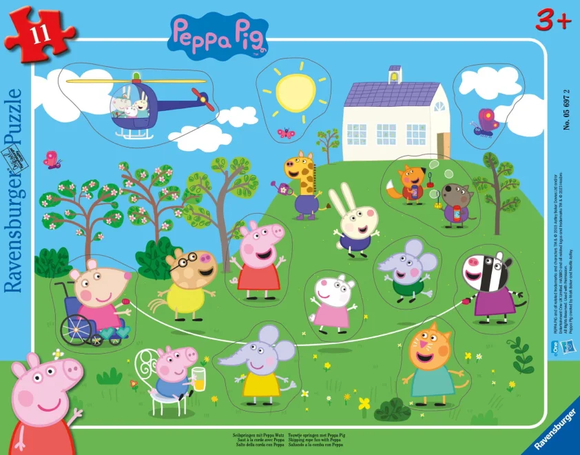 Ravensburger Vkladačka Prasiatko Peppa 11 dielikov