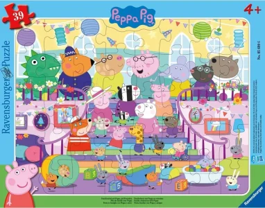 Doskové puzzle Ravensburger 39 dielikov Prasiatko Peppa