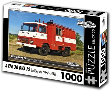 Puzzle TRUCK č.29 AVIA 30 DVS 12 hasičský vůz (1968-1982) 1000 dílků