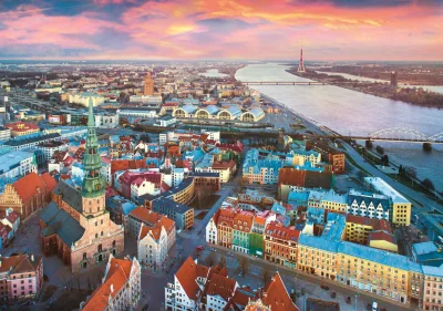 Puzzle Riga, Lotyšsko 1000 dílků