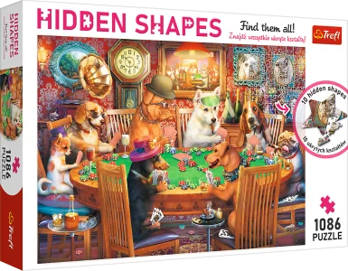 Puzzle Hidden Shapes: Herní večer 1086 dílků