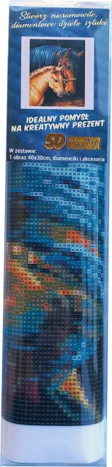 Norimpex Diamantové maľovanie Kobyla s žriebäťom 40x30cm